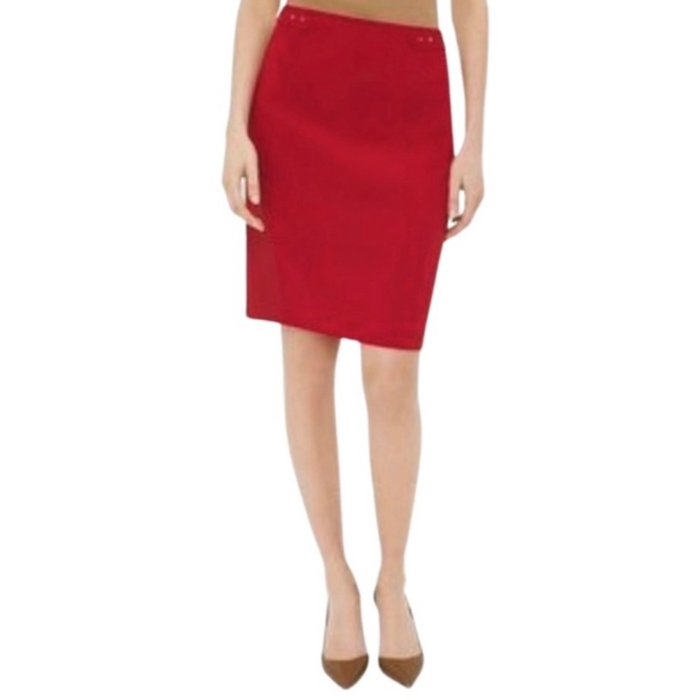 WHBM Red Pencil Skirt Size 00